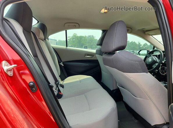 5YFEPRAE0LP057681 2020 TOYOTA COROLLA Burgundy Rear seats view