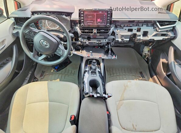 5YFEPRAE0LP057681 2020 TOYOTA COROLLA Burgundy Dashboard view