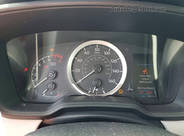 5YFEPRAE0LP104045 2020 TOYOTA COROLLA Silver ხელსაწყოთა პანელის ხედი