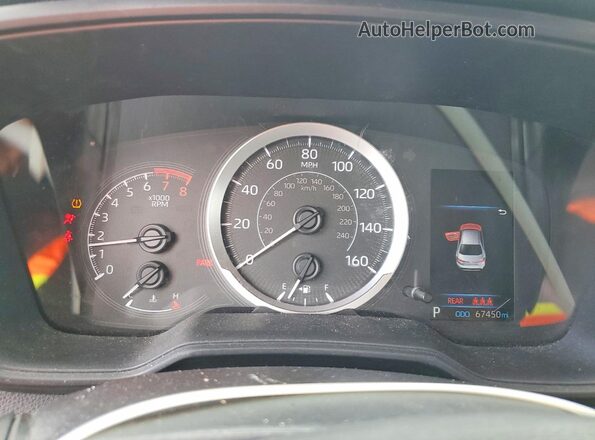 5YFEPRAE2LP061960 2020 TOYOTA COROLLA Silver Սարքավորումների վահանակի տեսք