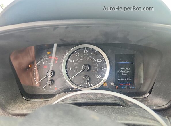 5YFEPRAE3LP040664 2020 TOYOTA COROLLA White Instrument cluster view