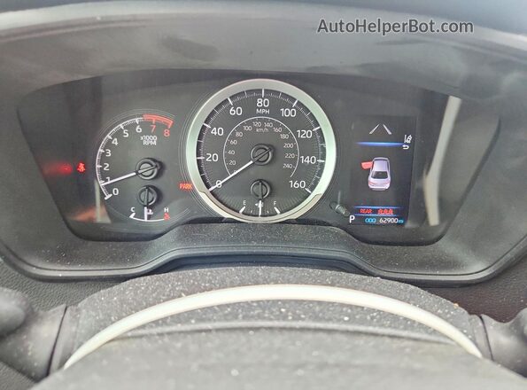 5YFEPRAE3LP106601 2020 TOYOTA COROLLA Black Instrument cluster view