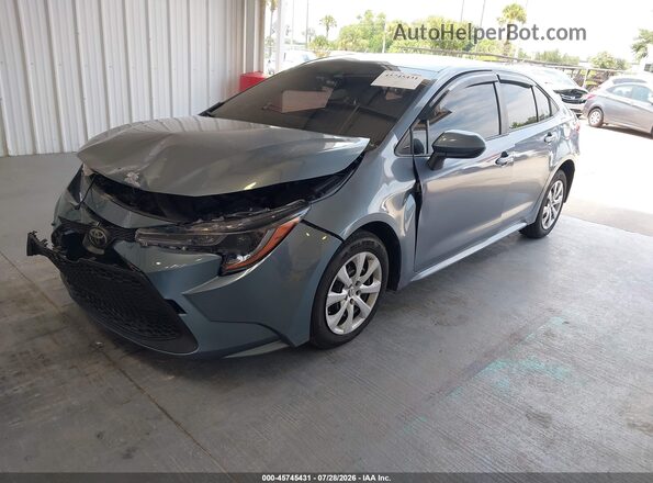 5YFEPRAE3LP107893 2020 TOYOTA COROLLA Blue Vista tres cuartos delantera izquierda
