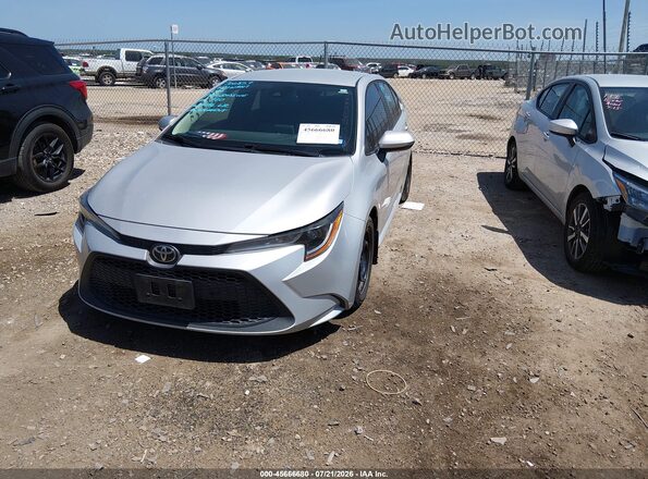5YFEPRAE3LP124399 2020 TOYOTA COROLLA Silver წინა მარცხენა ხედი სამი მეოთხედიდან