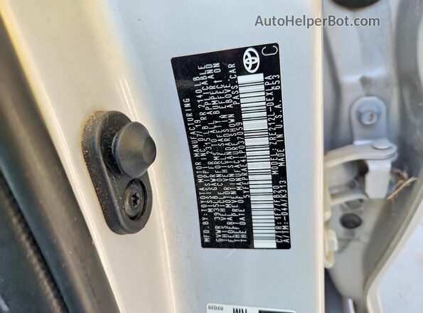5YFEPRAE4LP037059 2020 TOYOTA COROLLA Silver Вид підкапотного простору