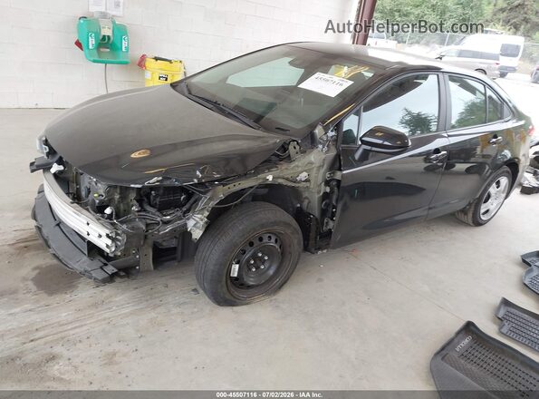 5YFEPRAE4LP140448 2020 TOYOTA COROLLA Black წინა მარცხენა ხედი სამი მეოთხედიდან