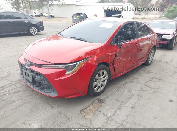 5YFEPRAE5LP038852 2020 TOYOTA COROLLA Красный Передняя левая четверть