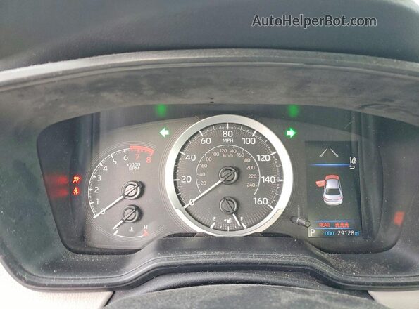 5YFEPRAE5LP057417 2020 TOYOTA COROLLA Синий Вид щитка приборов