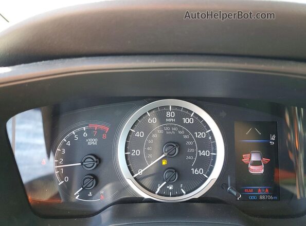 5YFEPRAE6LP104891 2020 TOYOTA COROLLA Black ხელსაწყოთა პანელის ხედი