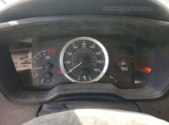 5YFEPRAE7LP006520 2020 TOYOTA COROLLA Silver Instrument cluster view