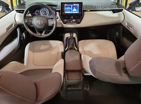 5YFEPRAE7LP034219 2020 TOYOTA COROLLA Silver Вид панелі приладів