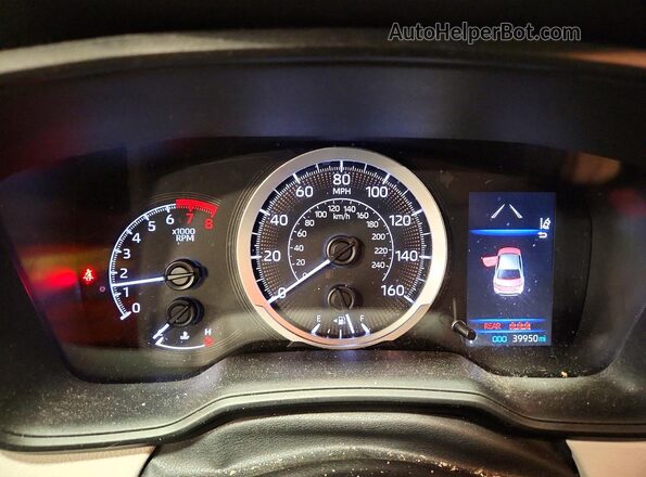 5YFEPRAE7LP034219 2020 TOYOTA COROLLA Silver Вид щитка приладів