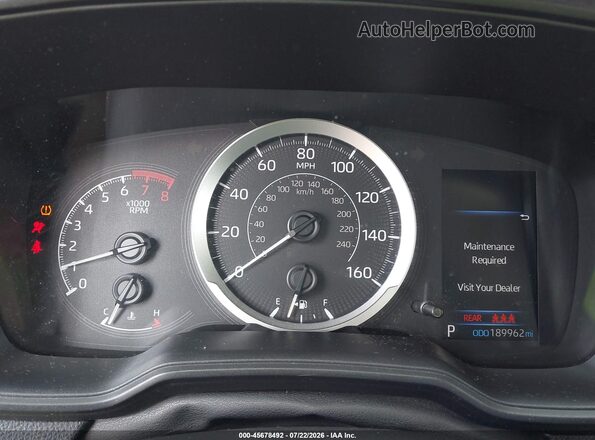 5YFEPRAE7LP044295 2020 TOYOTA COROLLA Серый Вид задних сидений
