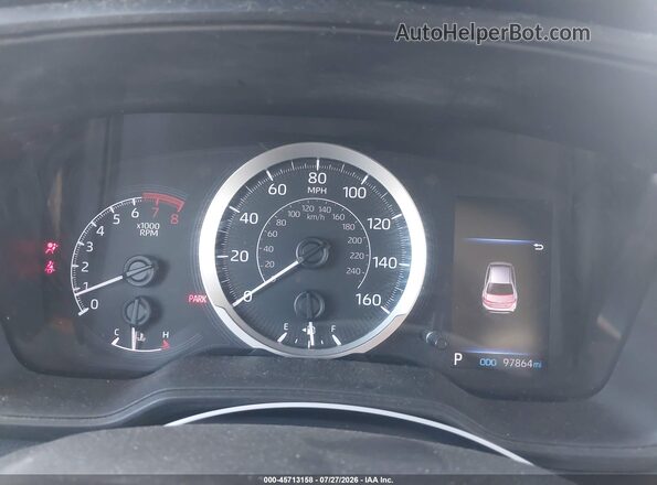 5YFEPRAE7LP142856 2020 TOYOTA COROLLA Black Widok tylnych siedzeń