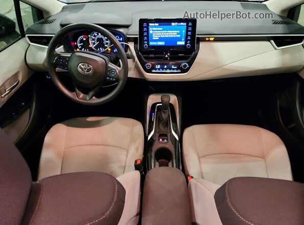 5YFEPRAE8LP142932 2020 TOYOTA COROLLA Blue Вид панелі приладів