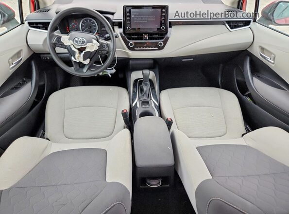 5YFEPRAE9LP006258 2020 TOYOTA COROLLA Red Dashboard view