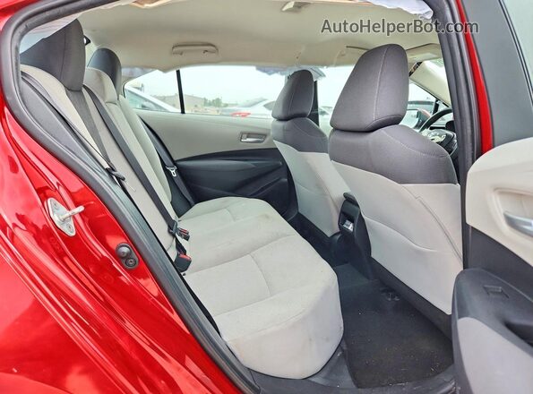 5YFEPRAE9LP006258 2020 TOYOTA COROLLA Red Rear seats view