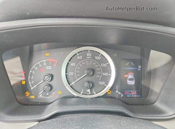 5YFEPRAE9LP006258 2020 TOYOTA COROLLA Red Instrument cluster view