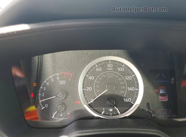 5YFEPRAE9LP045268 2020 TOYOTA COROLLA Silver Widok zestawu wskaźników