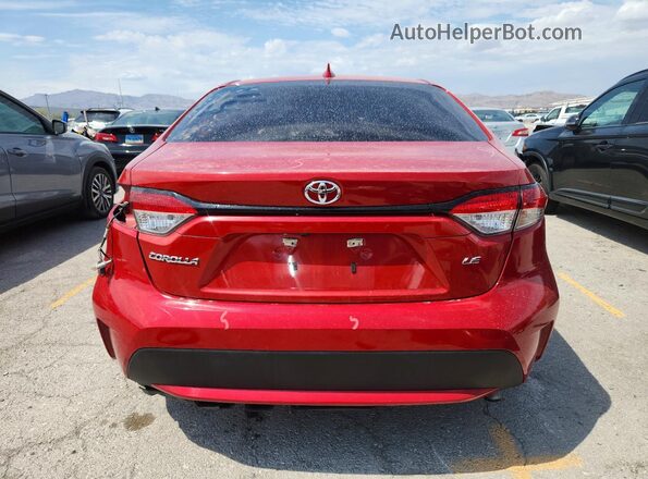5YFEPRAEXLP066811 2020 TOYOTA COROLLA Red Widok z tyłu