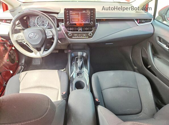 5YFEPRAEXLP066811 2020 TOYOTA COROLLA Red Widok deski rozdzielczej