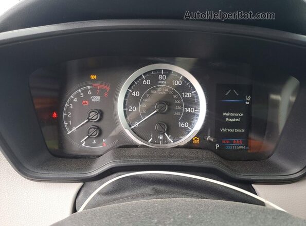 5YFEPRAEXLP081891 2020 TOYOTA COROLLA Blue Սարքավորումների վահանակի տեսք
