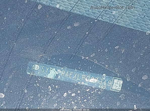 5YFEPRAEXLP087349 2020 TOYOTA COROLLA Белый Вид подкапотного пространства