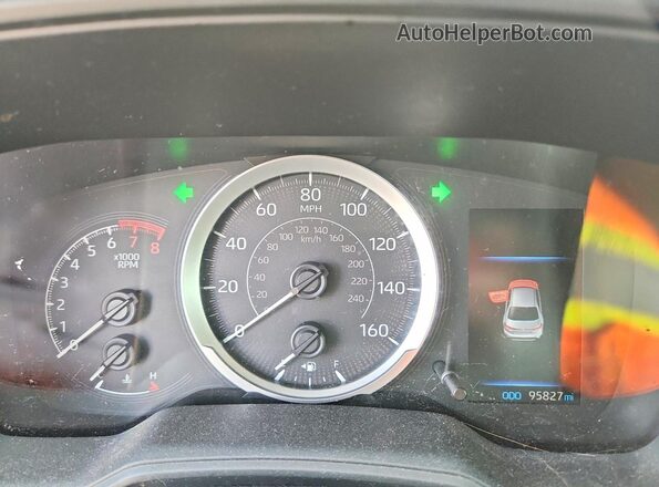 5YFEPRAEXLP102108 2020 TOYOTA COROLLA White Вид щитка приладів