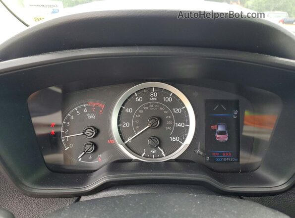 5YFEPRAEXLP113206 2020 TOYOTA COROLLA White Vista del cuadro de instrumentos