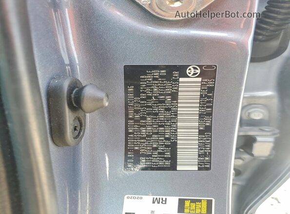5YFEPRAEXLP118504 2020 TOYOTA COROLLA Blue Շարժիչի բաժամունքի տեսք