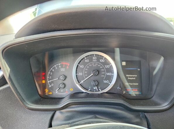 5YFEPRAEXLP132130 2020 TOYOTA COROLLA Blue Вид щитка приладів