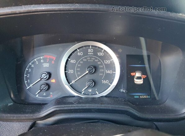 5YFHPRAE1LP031071 2020 TOYOTA COROLLA Blue Instrument cluster view