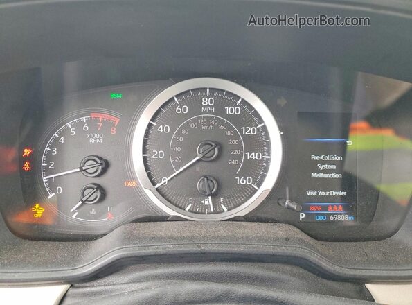 5YFHPRAE3LP018239 2020 TOYOTA COROLLA Black ხელსაწყოთა პანელის ხედი