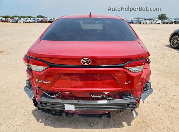 5YFHPRAE7LP036324 2020 TOYOTA COROLLA Red უკანა ხედი