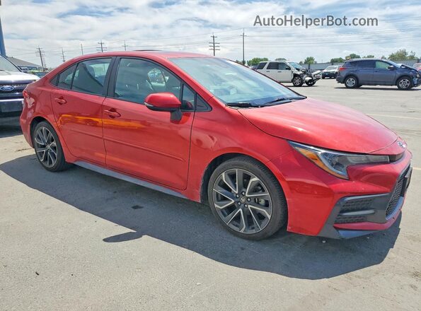 5YFP4MCE2MP061864 2021 TOYOTA COROLLA Red Przód prawy