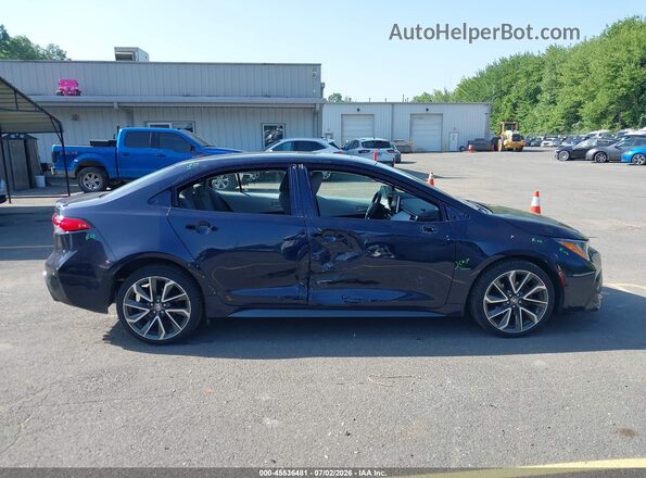 5YFP4MCE2MP097750 2021 TOYOTA COROLLA Blue Rear interior view