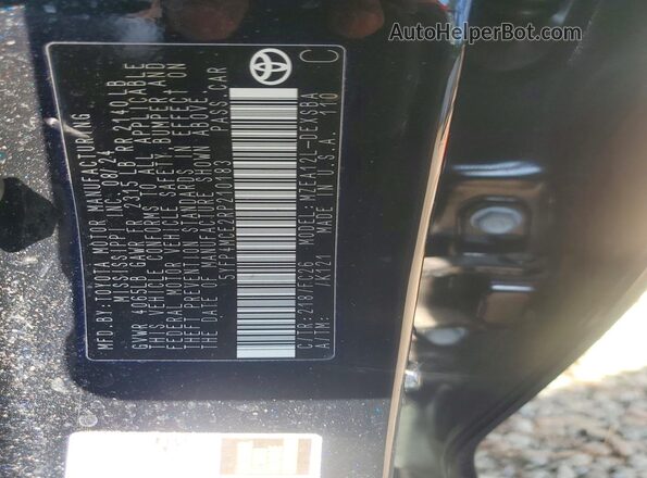 5YFP4MCE2RP210183 2024 TOYOTA COROLLA Black Widok komory silnika