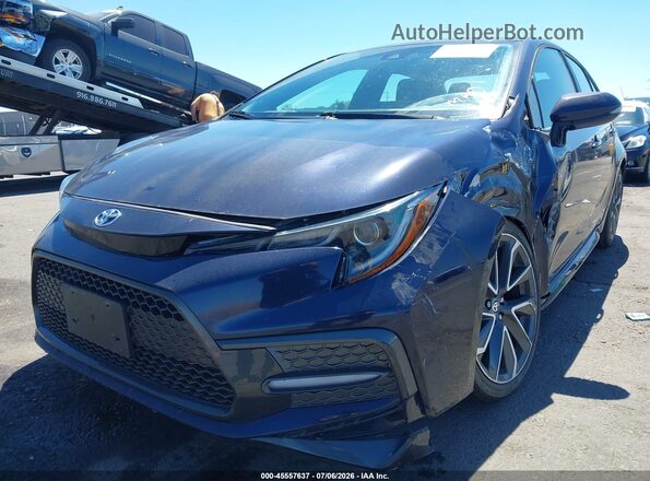 5YFP4RCE2LP006343 2020 TOYOTA COROLLA Dark Blue 