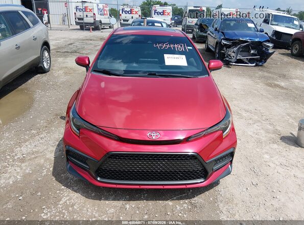 5YFP4RCE3LP019506 2020 TOYOTA COROLLA Red Սարքավորումների վահանակի տեսք