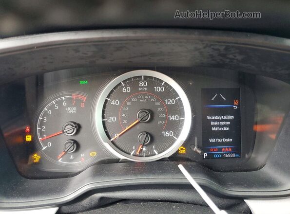5YFP4RCE7LP047356 2020 TOYOTA COROLLA Синий Вид щитка приборов