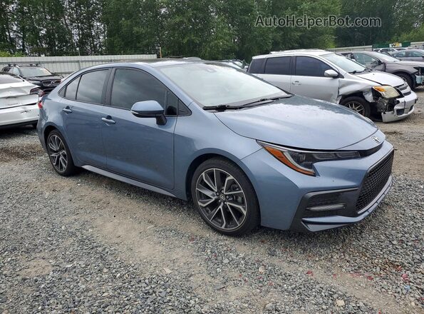 5YFP4RCE7LP047356 2020 TOYOTA COROLLA Синий Передняя правая четверть