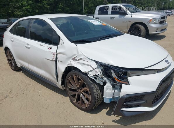 5YFS4MCE0MP062246 2021 TOYOTA COROLLA White წინა ხედი