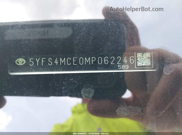 5YFS4MCE0MP062246 2021 TOYOTA COROLLA White 