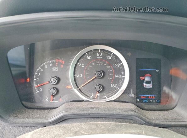5YFS4MCE0MP073571 2021 TOYOTA COROLLA Black Instrument cluster view