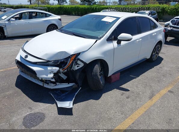 5YFS4MCE0MP078737 2021 TOYOTA COROLLA White წინა მარცხენა ხედი სამი მეოთხედიდან