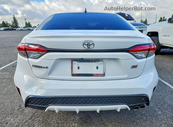 5YFS4MCE0NP109745 2022 TOYOTA COROLLA White Вид ззаду