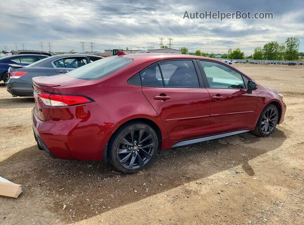 5YFS4MCE0PP158799 2023 TOYOTA COROLLA Red უკანა მარჯვენა