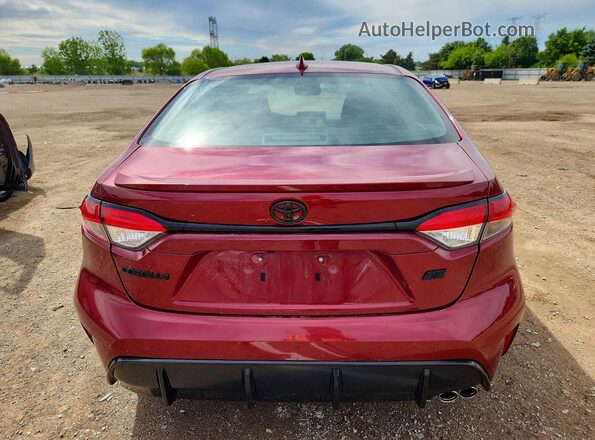 5YFS4MCE0PP158799 2023 TOYOTA COROLLA Red უკანა ხედი