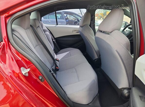 5YFS4MCE0PP158799 2023 TOYOTA COROLLA Red უკანა სავარძლების ხედი