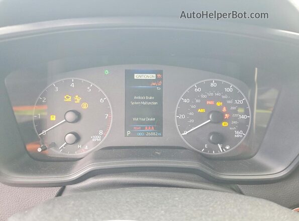 5YFS4MCE0RP200973 2024 TOYOTA COROLLA Серый Вид щитка приборов